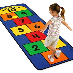 Colorful Hopscotch Play Mat for Kids